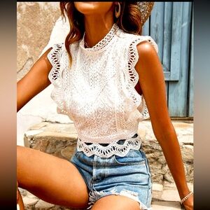 SHEIN Frenchy Lace top NWT